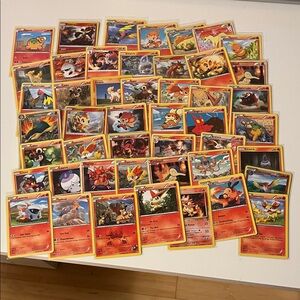 Fire Type Pokemon Card Collection